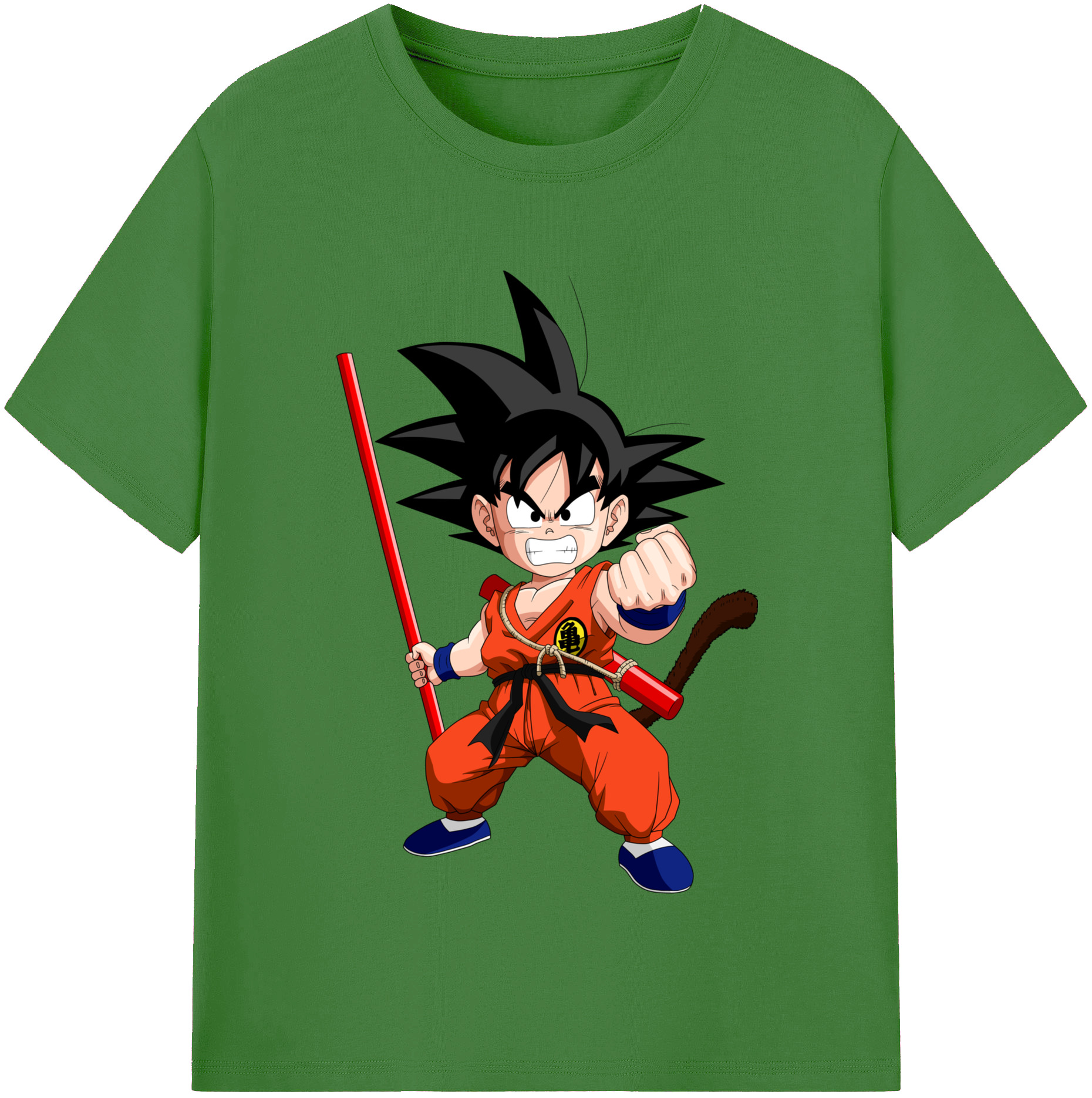 （画像用） ドラゴンボール 孫悟空（そん ごくう）Son Goku カカロット DRAGON BALL Kakarotto レディースカジュアルプリントTシャツ（綿100％）